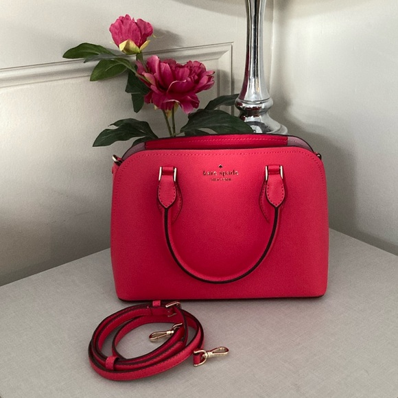 kate spade Handbags - kate spade hot pink satchel with gold hardware